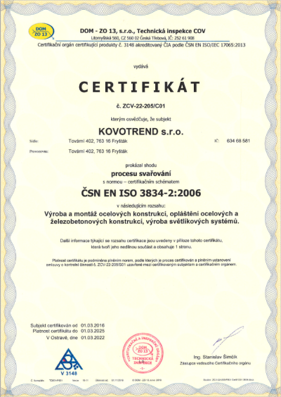 2022_25 ČSN EN ISO 3834-2